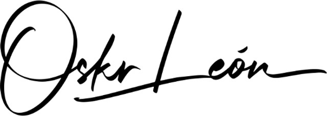 Firma manuscrita de Oskr León